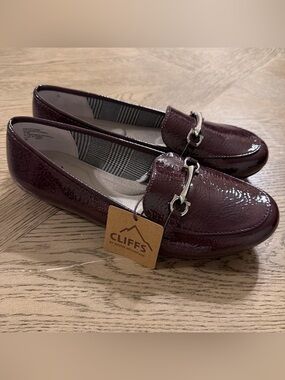 Cliffs By White Mountain Shoes Womens Size 7W Glowing Loafer Slip On Flats